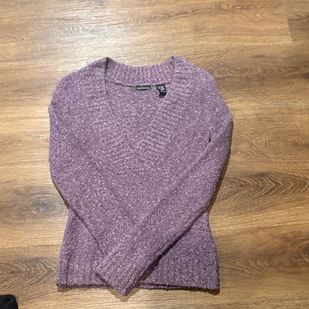 Moda International Lavender V-Neck Sweater